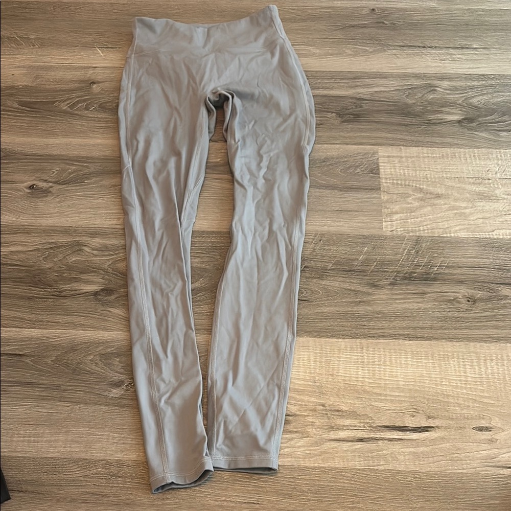 Gray High-Waisted Leggings